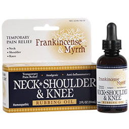 Frankincense & Myrrh Neck Shoulder & Knee Rubbing Oil, 2 oz, Frankincense & Myrrh