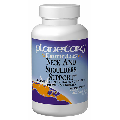 Planetary Herbals Neck and Shoulders Support 60 tabs, Planetary Herbals
