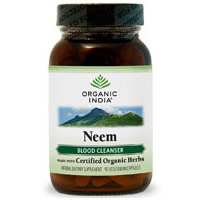 Organic India Neem, With Organic Herbs, Blood Cleanse, 90 Vegetarian Capsules, Organic India