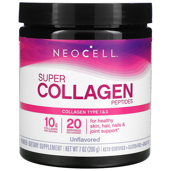 NeoCell Super Collagen Powder, Collagen Type I & III, 7 oz