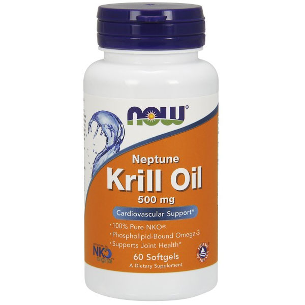 NOW Foods Neptune Krill Oil 500 mg NKO, 60 Softgels, NOW Foods