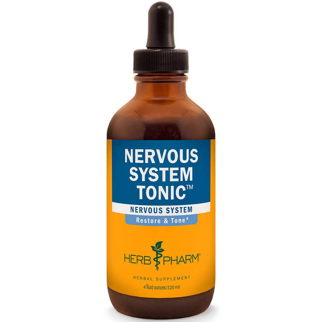 Herb Pharm Nervous System Tonic Liquid, 4 oz, Herb Pharm