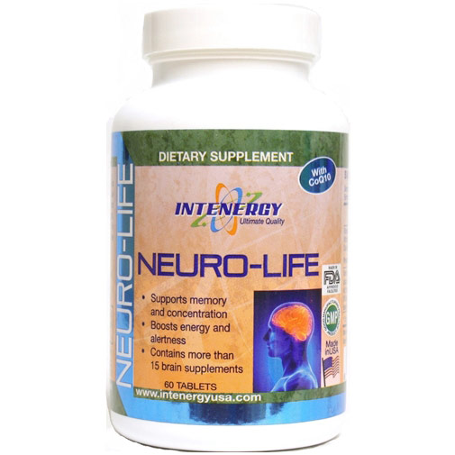 Intenergy Neuro-Life, Supports Memory & Concentration, 60 Tablets, Intenergy