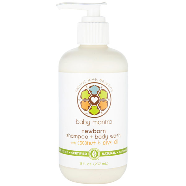 Baby Mantra Newborn Shampoo & Body Wash, 8 oz, Baby Mantra