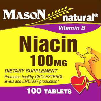 Mason Natural Niacin 100 mg, 100 Tablets, Mason Natural