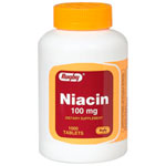 Watson Rugby Labs Niacin 100 mg, 1000 Tablets, Watson Rugby