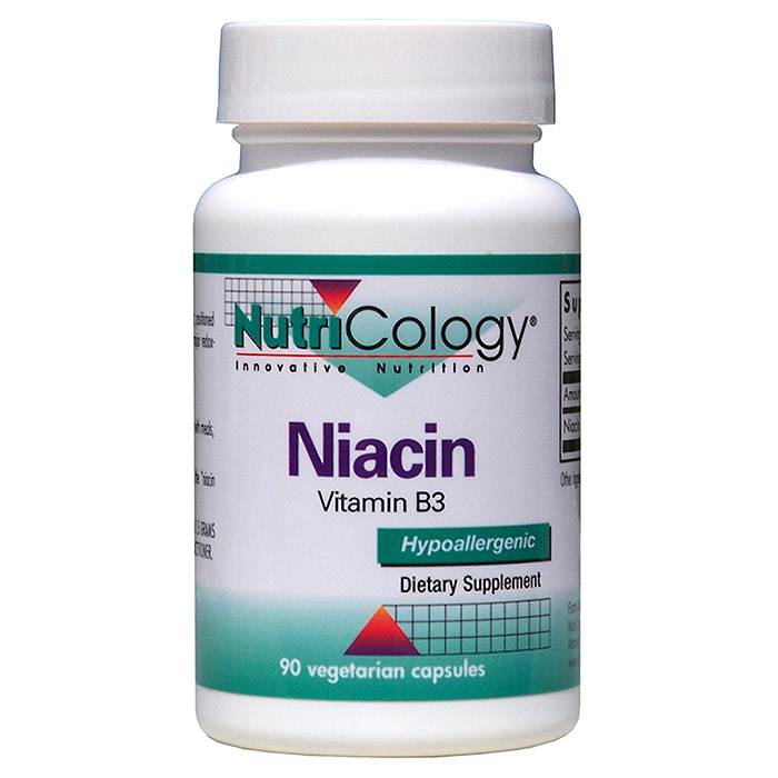 NutriCology/Allergy Research Group Niacin Vitamin B3 250mg 90 caps from NutriCology