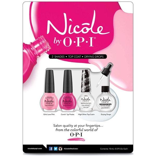 Nicole by OPI Nicole by OPI Nail Polish Set (2 Shades, 1 Top Coat, 1 Drying Drops)