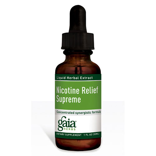 Gaia Herbs Nicotine Relief Supreme Liquid, 4 oz, Gaia Herbs