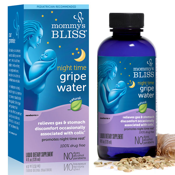 Mommy's Bliss Night Time Gripe Water, 4 oz, Mommy's Bliss