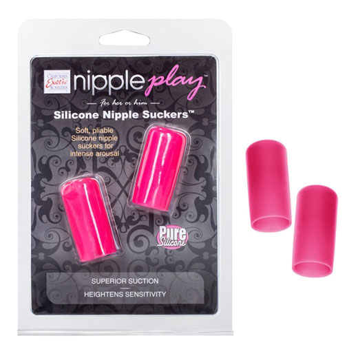 California Exotic Novelties Nipple Play Silicone Nipple Suckers - Pink, California Exotic Novelties