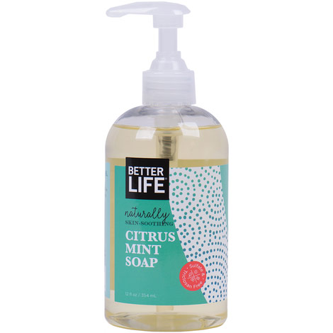Better Life Green Cleaning No Regrets, Natural Hand & Body Soap, Citrus Mint, 12 oz, Better Life Green Cleaning