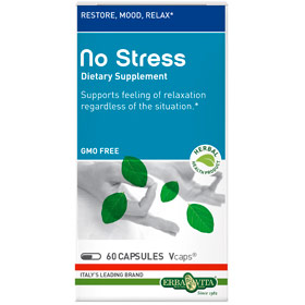 Erba Vita No Stress, Relaxation Support, 60 Vegetarian Capsules, Erba Vita
