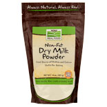 NOW Foods Non Fat Dry Milk Powder, 14 oz, NOW Foods