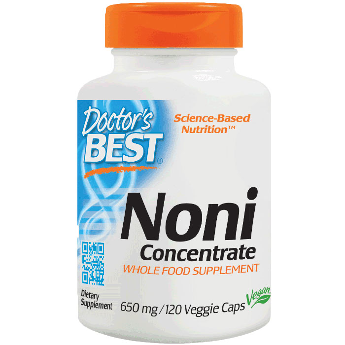 Doctor's Best Best Noni Concentrate 650 mg, Organic, 150 Veggie Caps, Doctor's Best