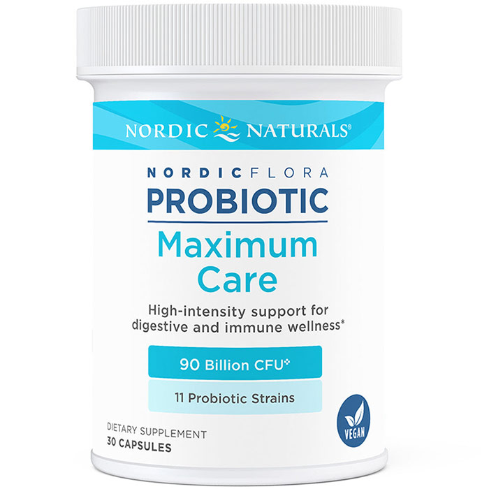 Nordic Flora Probiotic Maximum Care, 30 Capsules, Nordic Naturals