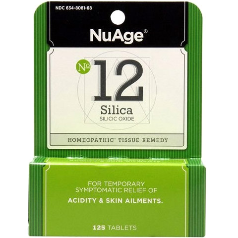 Hyland's NuAge Tissue Salts Silica (Silicea) 6X 125 tabs from Hylands (Hyland's)