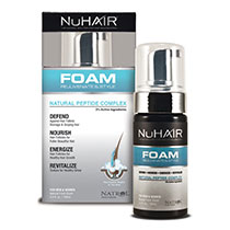 NuHair NuHair Foam, Rejuvenates Hair, 3.4 oz, Natural Peptide Complex