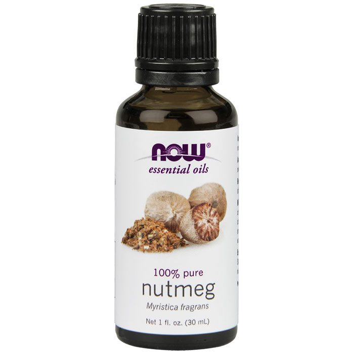 NOW Foods Nutmeg Oil Pure, 1 oz, NOW Foods