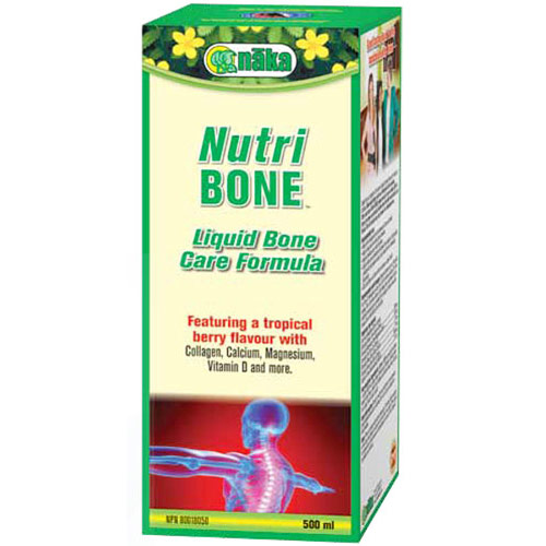 Naka Herbs & Vitamins Ltd Nutri Bone, Liquid Bone Care Formula, Tropical Berry, 500 ml, Naka Herbs & Vitamins Ltd