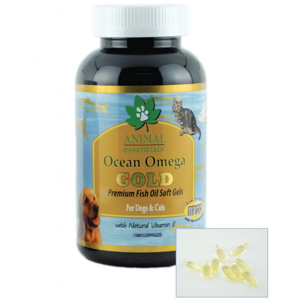 Animal Essentials Ocean Omega Gold for Dogs & Cats, 180 Softgels, Animal Essentials