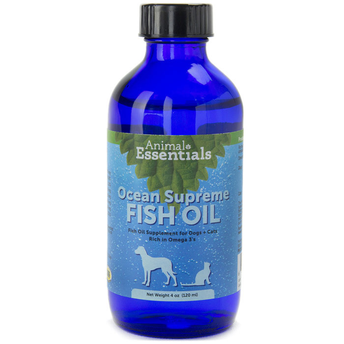 Animal Essentials Ocean Omega Supreme Liquid Fish Oil Supplement for Dogs & Cats, 4 oz, Animal Essentials