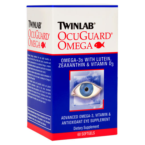 Twinlab OcuGuard Omega, Eye Health Formula with Omega-3, 60 Softgels, Twinlab
