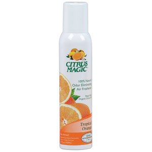 Citrus Magic Odor Eliminating Air Freshener, Tropical Orange, 3.5 oz, Citrus Magic