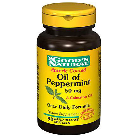 Good 'N Natural Oil of Peppermint 50 mg, 90 Softgels, Good 'N Natural