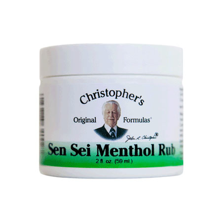 Christopher's Original Formulas Sen Sei Menthol Rub Ointment, 2 oz, Christopher's Original Formulas
