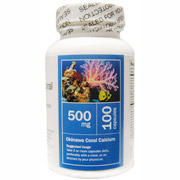 All Nature Okinawa Coral Calcium 500 mg, 100 Capsules, All Nature