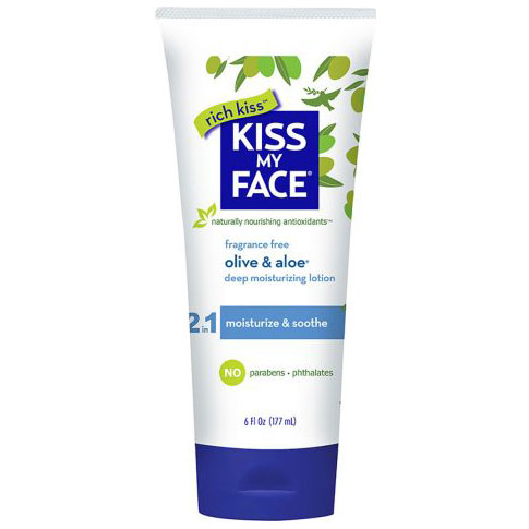 Kiss My Face Olive & Aloe Fragrance Free Moisturizer, 6 oz, Kiss My Face