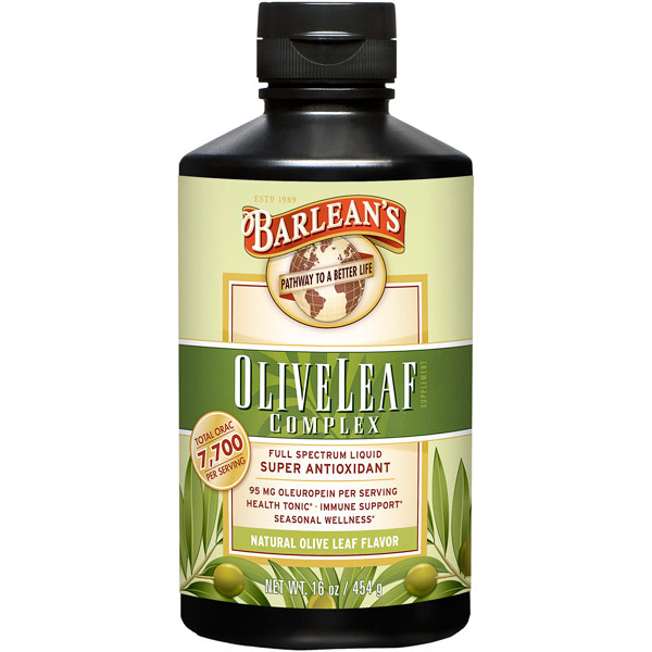 unknown Olive Leaf Complex Liquid, Natural Flavor, 16 oz, Barlean's Organic Oils (Health Tonic)