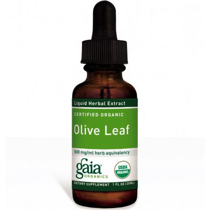 Gaia Herbs Olive Leaf Liquid, Certified Organic, 2 oz, Gaia Herbs