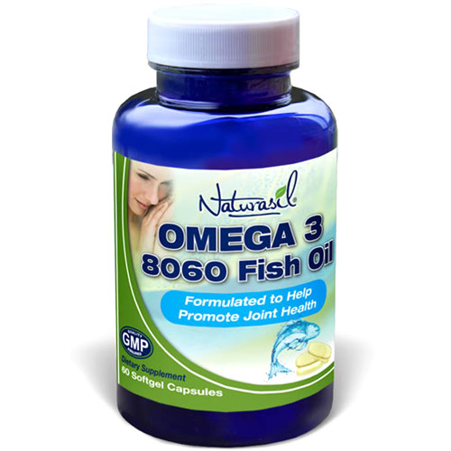 Naturasil Omega-3 8060 Fish Oil, 60 Softgel Capsules, Naturasil