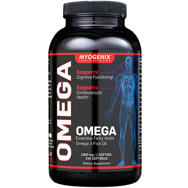 Myogenix Omega 3 Fish Oil 1000 mg, Value Size, 240 Softgels, Myogenix