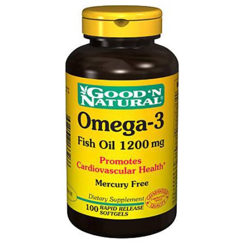 Good 'N Natural Omega-3 (Natural Fish Oil) 1200 mg, 100 Softgels, Good 'N Natural