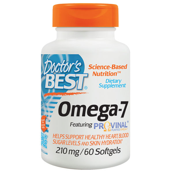 Doctor's Best Omega-7, Featuring Provinal, 60 Softgels, Doctor's Best