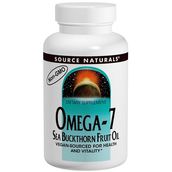 Source Naturals Omega-7 Sea Buckthorn Fruit Oil, 120 Softgels, Source Naturals