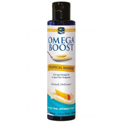 Nordic Naturals Omega Boost, Delicious Liquid Fish Oil - Tropical Mango, 6 oz, Nordic Naturals