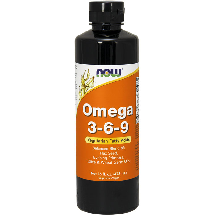 NOW Foods Omega 3-6-9 Organic, 16 oz liquid, NOW Foods