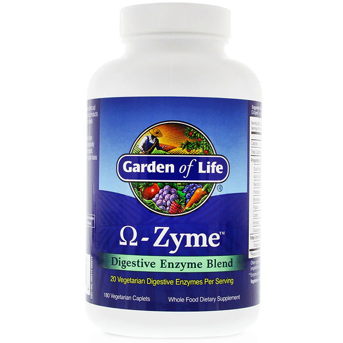 Garden of Life Omega-Zyme (O-Zyme), 180 Caplets, Garden of Life