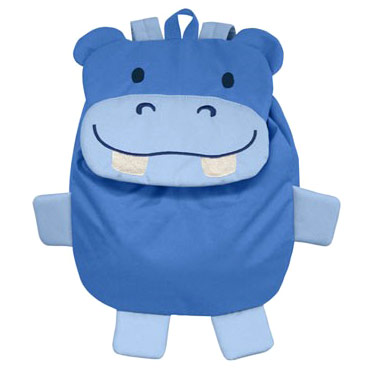 unknown On Safari Backpack for Kids, Blue Hippo, 1 ct, Green Sprouts