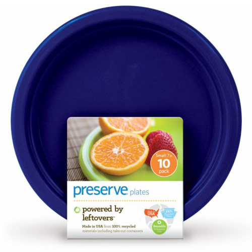 Preserve On The Go Small Plates, Midnight Blue, 10 Pack, Preserve