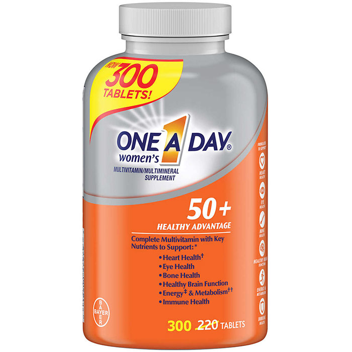 One-A-Day Womens 50+ Healthy Advantage, Multivitamin & Multimineral, 220 Tablets (One A Day)