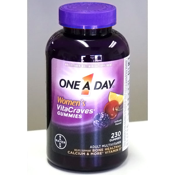 One-A-Day One-A-Day Women's VitaCraves Gummies, Multivitamin & Multimineral Supplement, 230 Gummies (One A Day)