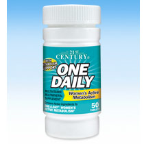 21st Century HealthCare One Daily Women's Active Metabolism, 50 Tablets, 21st Century HealthCare