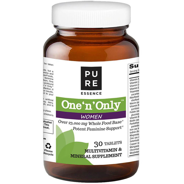 Pure Essence Labs One 'n' Only Women's Formula, One Daily Multivitamin, 30 Tablets, Pure Essence Labs