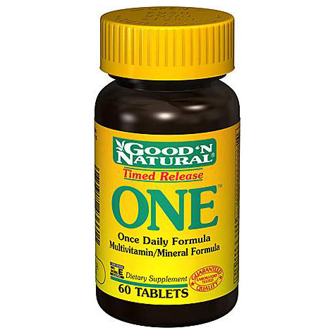 Good 'N Natural ONE (Timed Release) Vitamin And Mineral, 60 Tablets, Good 'N Natural