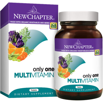 New Chapter Only One, Everyone's One Daily Multi Vitamins, 72 Tablets, New Chapter